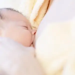 baby falls asleep while nursing