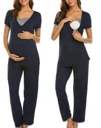 Ekouaer Maternity Nursing Pajama e1559458851937