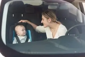 Mom driving after cesarean delivery