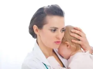doctor taking care of baby