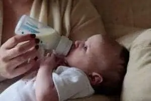 Baby bottle feeding