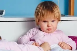 Angry looking toddler