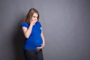 pregnant belly surprised by baby bump