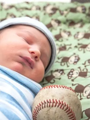 cute baby boy sleeping