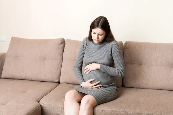pregnant woman near to labor