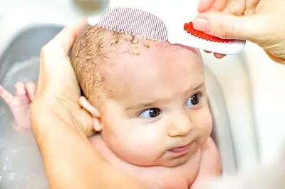 baby hair brush after bathe